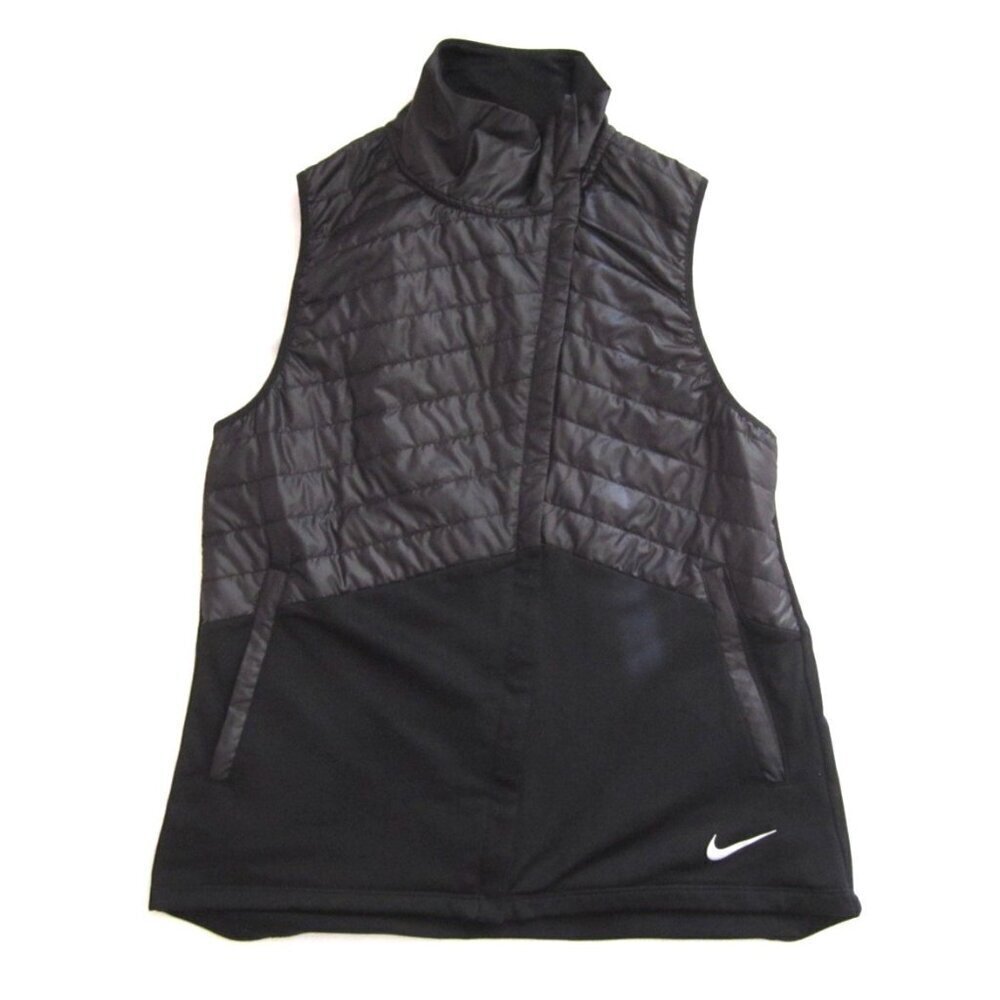 Women Nike Essential Field Padded Polyester Full Zip Vest Sz M (WB461)